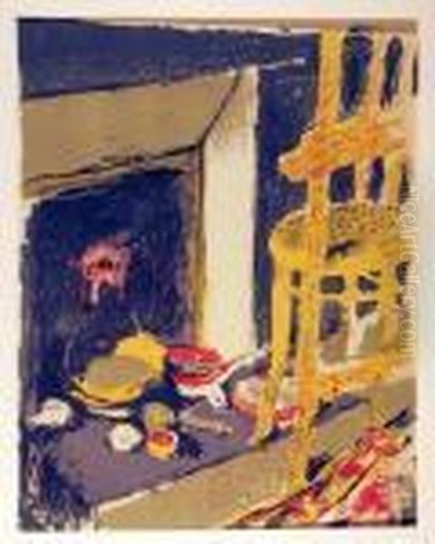 L'atre (e.voillard Portfolio) Oil Painting by Jean-Edouard Vuillard