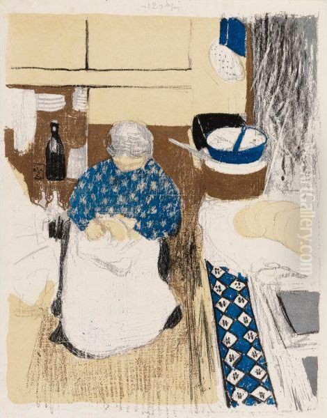 La Cuisiniere Oil Painting by Jean-Edouard Vuillard