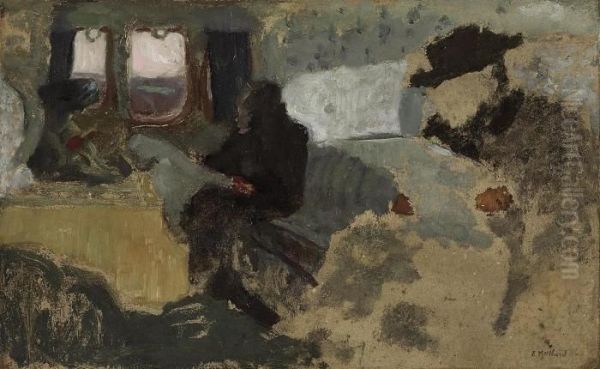 Le Compartiment De Premiere Classe Oil Painting by Jean-Edouard Vuillard