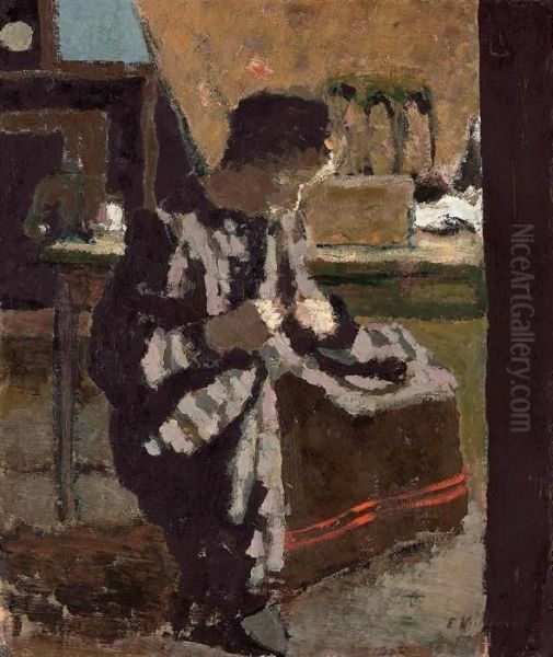 La Couture Oil Painting by Jean-Edouard Vuillard