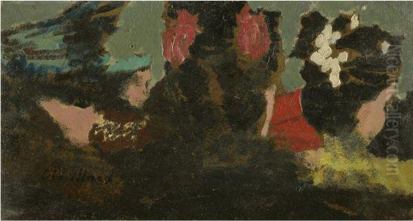 Au Theatre De L'oeuvre Oil Painting by Jean-Edouard Vuillard