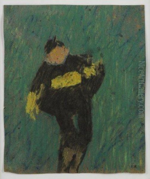 Coquelin Cadet Dans Le Role De Crispin Des Folies Amoureuses. Oil Painting by Jean-Edouard Vuillard