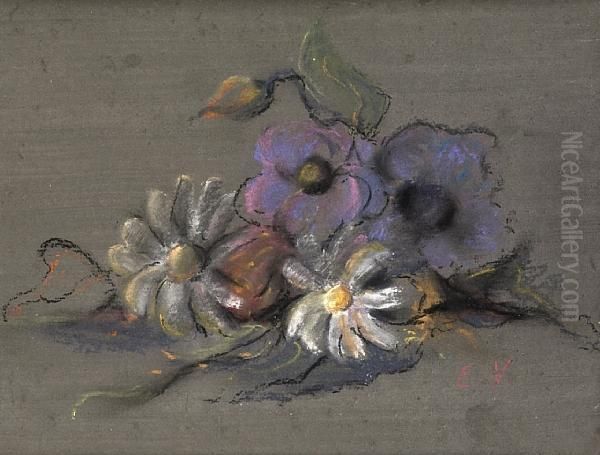 Les Fleurs Oil Painting by Jean-Edouard Vuillard