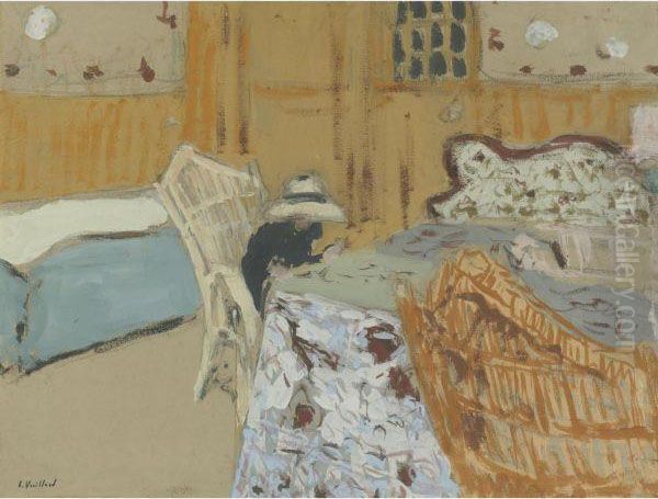 The Genoese Muslin Tablecloth Oil Painting by Jean-Edouard Vuillard