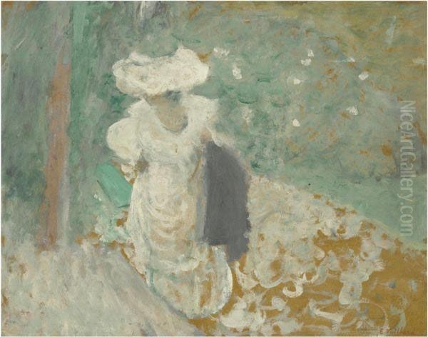 Lucy Hessel Sur Un Chemin A Vasouy Oil Painting by Jean-Edouard Vuillard