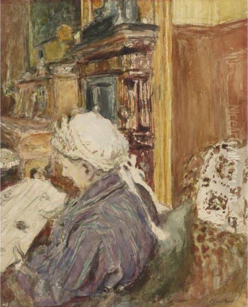 Madame Vuillard Oil Painting by Jean-Edouard Vuillard