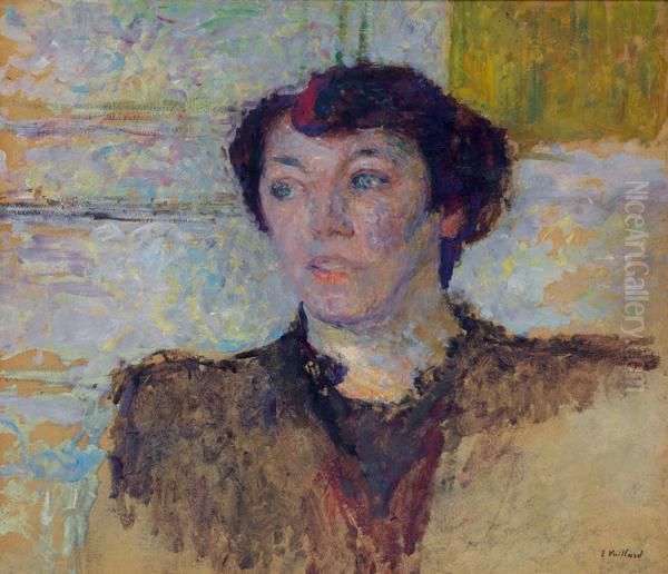 Portrait De Femme Oil Painting by Jean-Edouard Vuillard