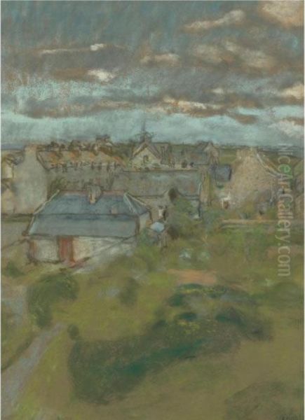 Les Toits Oil Painting by Jean-Edouard Vuillard