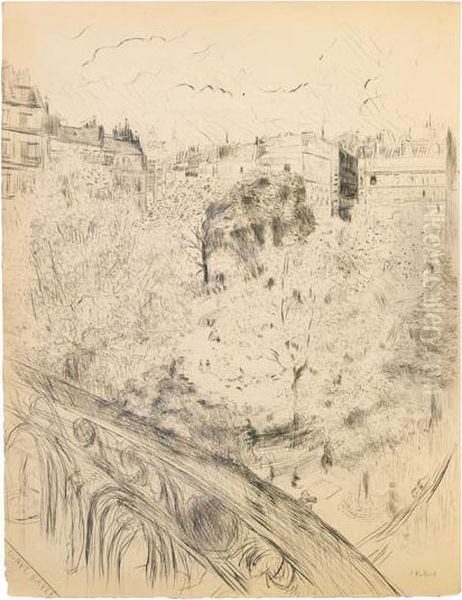 Le Tombeau De Edouard Vuillard. Oil Painting by Jean-Edouard Vuillard