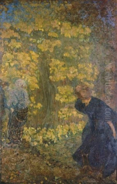 Les Lilas Oil Painting by Jean-Edouard Vuillard