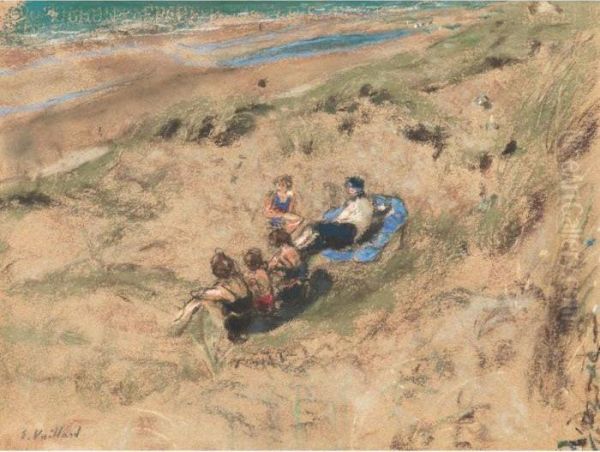 Sur La Plage Oil Painting by Jean-Edouard Vuillard