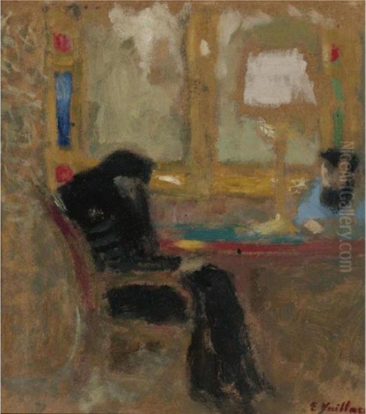 La Conversation Oil Painting by Jean-Edouard Vuillard