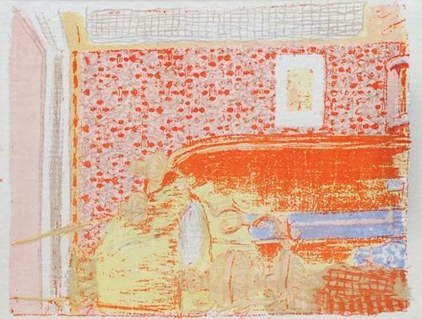 Interieur Aux Tentures Roses Ii (r-m.37) Oil Painting by Jean-Edouard Vuillard