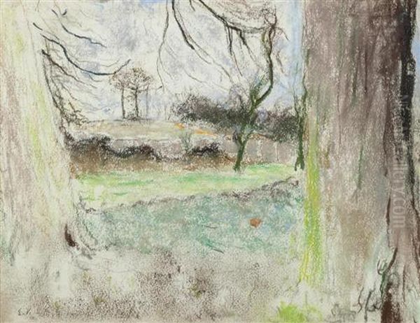 Paysage. Oil Painting by Jean-Edouard Vuillard