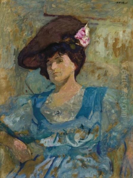 Portrait De Lucy Hessel Au Chapeau Mousquetaire Oil Painting by Jean-Edouard Vuillard