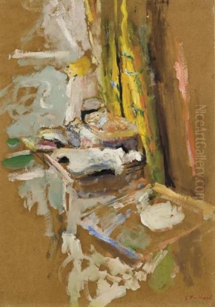 La Boite A Ouvrage Oil Painting by Jean-Edouard Vuillard