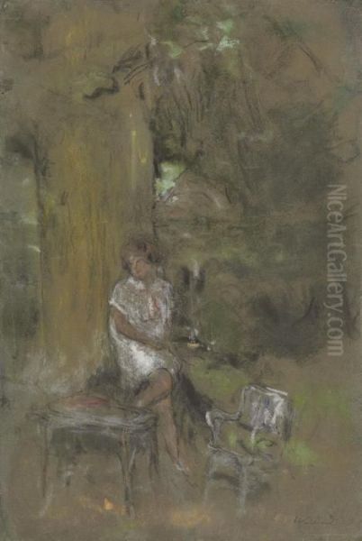 Antoinette David-weill A Mareil-le-guyon Oil Painting by Jean-Edouard Vuillard