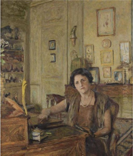 Portrait De La Comtesse Raoul De Ricci Oil Painting by Jean-Edouard Vuillard