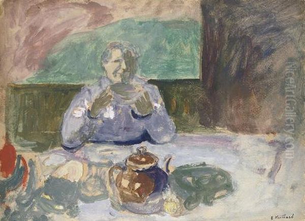 Le Petit Dejeuner Oil Painting by Jean-Edouard Vuillard