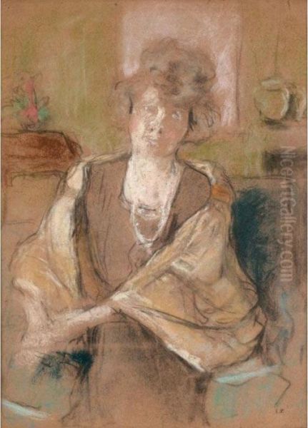 Jeune Femme Au Chale Oil Painting by Jean-Edouard Vuillard