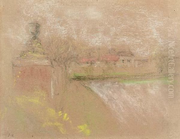 L'urne, Chateau Des Clayes Oil Painting by Jean-Edouard Vuillard