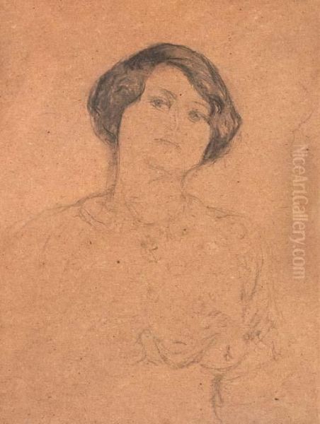 Portrait De Jacqueline Fontaine Oil Painting by Jean-Edouard Vuillard