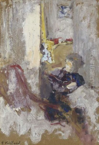 Croquis De Femme Cousant Oil Painting by Jean-Edouard Vuillard