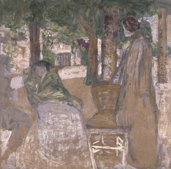 Sous Les Ombrages Oil Painting by Jean-Edouard Vuillard