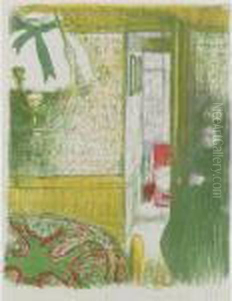 Interieur A La Suspension (roger-marx 35) Oil Painting by Jean-Edouard Vuillard