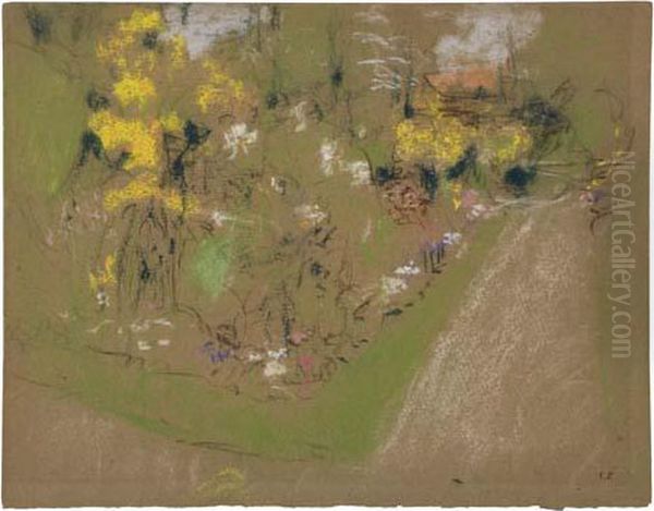 Jardin Du Clos Cezanne Oil Painting by Jean-Edouard Vuillard