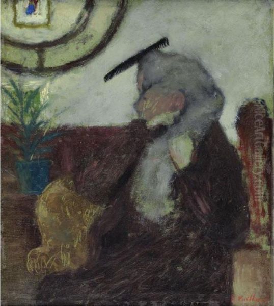 Property From A Private French Collection
 

 
 
 

 
 Le Peigne (recto)etude De Femme (verso) Oil Painting by Jean-Edouard Vuillard