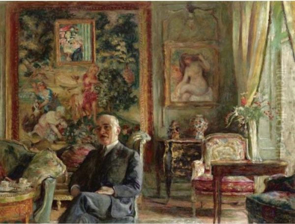 Jean Laroche Oil Painting by Jean-Edouard Vuillard