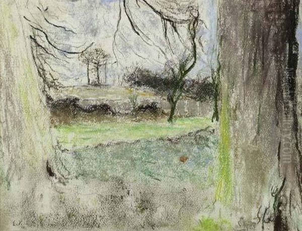 Paysage. Oil Painting by Jean-Edouard Vuillard