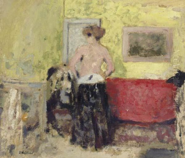 Le Deshabille De Dos Oil Painting by Jean-Edouard Vuillard