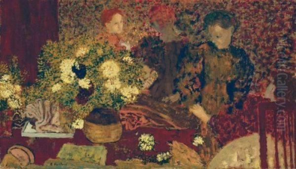 Le Pot De Gres Oil Painting by Jean-Edouard Vuillard