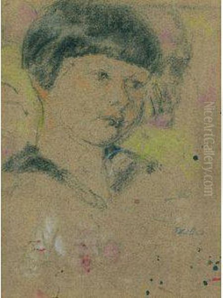 Portrait D'enfant Oil Painting by Jean-Edouard Vuillard