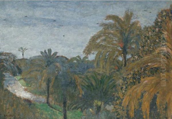 Jardin A Cannes Oil Painting by Jean-Edouard Vuillard