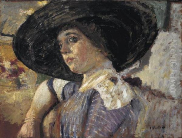 La Femme Au Chapeau Oil Painting by Jean-Edouard Vuillard