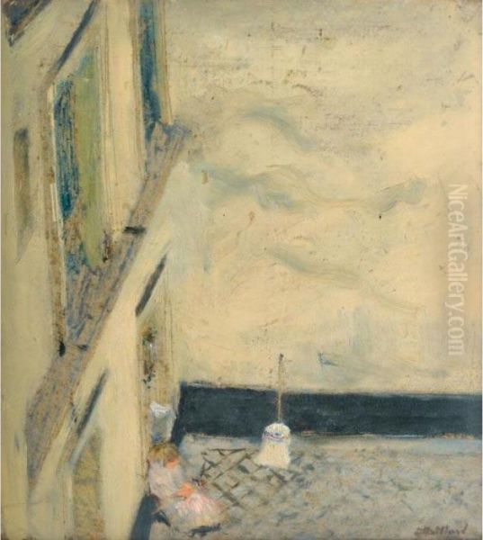 Le Balai Dans La Cour 346 Rue Saint-honore Oil Painting by Jean-Edouard Vuillard