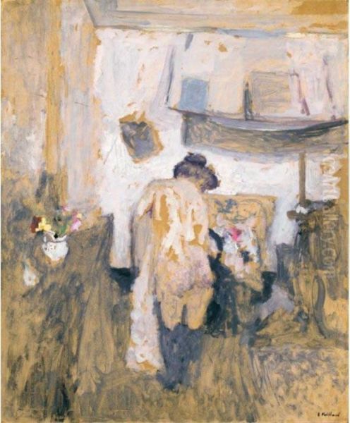 Le Modele Se Rhabillant Oil Painting by Jean-Edouard Vuillard