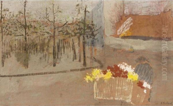 La Bouquetiere Oil Painting by Jean-Edouard Vuillard