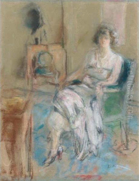 Portrait De Madame Rosengart Oil Painting by Jean-Edouard Vuillard