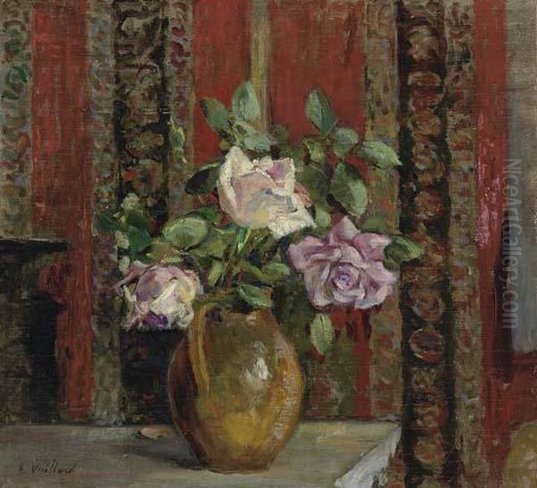 Roses Dans Une Pichet Oil Painting by Jean-Edouard Vuillard