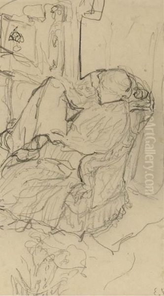 Femme Dans Un Fauteuil Oil Painting by Jean-Edouard Vuillard