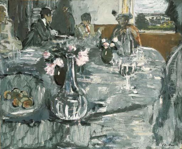 La Table Oil Painting by Jean-Edouard Vuillard