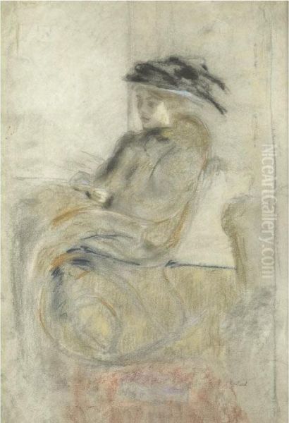 Jeune Femme Au Rocking-chair Oil Painting by Jean-Edouard Vuillard