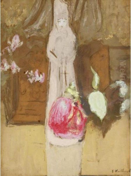 La Statuette Oil Painting by Jean-Edouard Vuillard