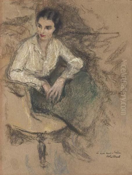 Irene Montanet Assise Dans Un Fauteuil Oil Painting by Jean-Edouard Vuillard