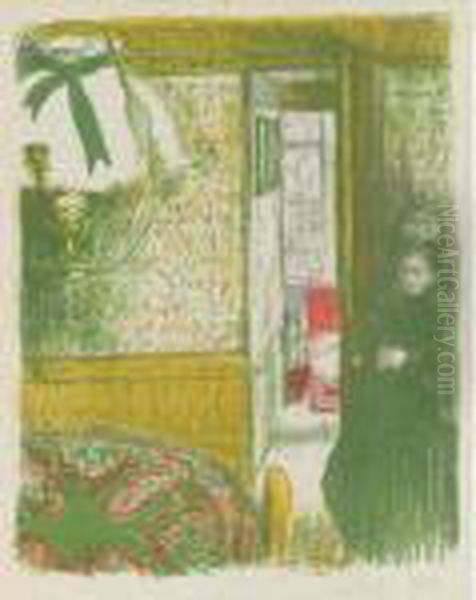 Interieur A La Suspension (r.-m. 35) Oil Painting by Jean-Edouard Vuillard