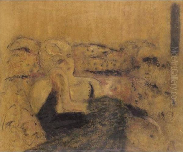 Madame Rosengart Avec Sa Fille Oil Painting by Jean-Edouard Vuillard